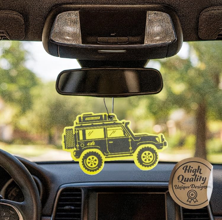 Image of Outdoor Adventure Car Air Freshener 4 Pack Scented With Premium Oils By Fresh Fresheners (Overland SUV)