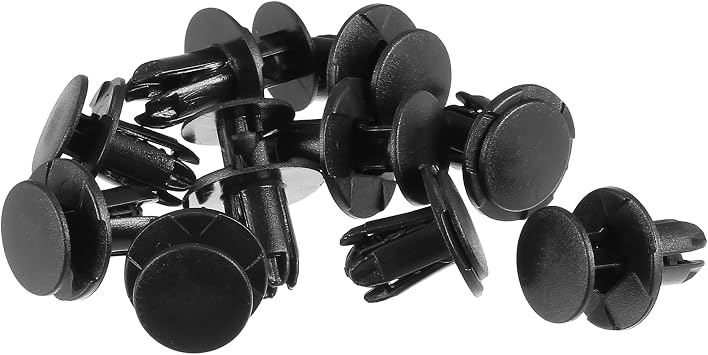 Motoforti Fender Liner Clips, for Hyundai Veloster 2012-2021, Plastic, No.865952T500, Black, 10 Pcs