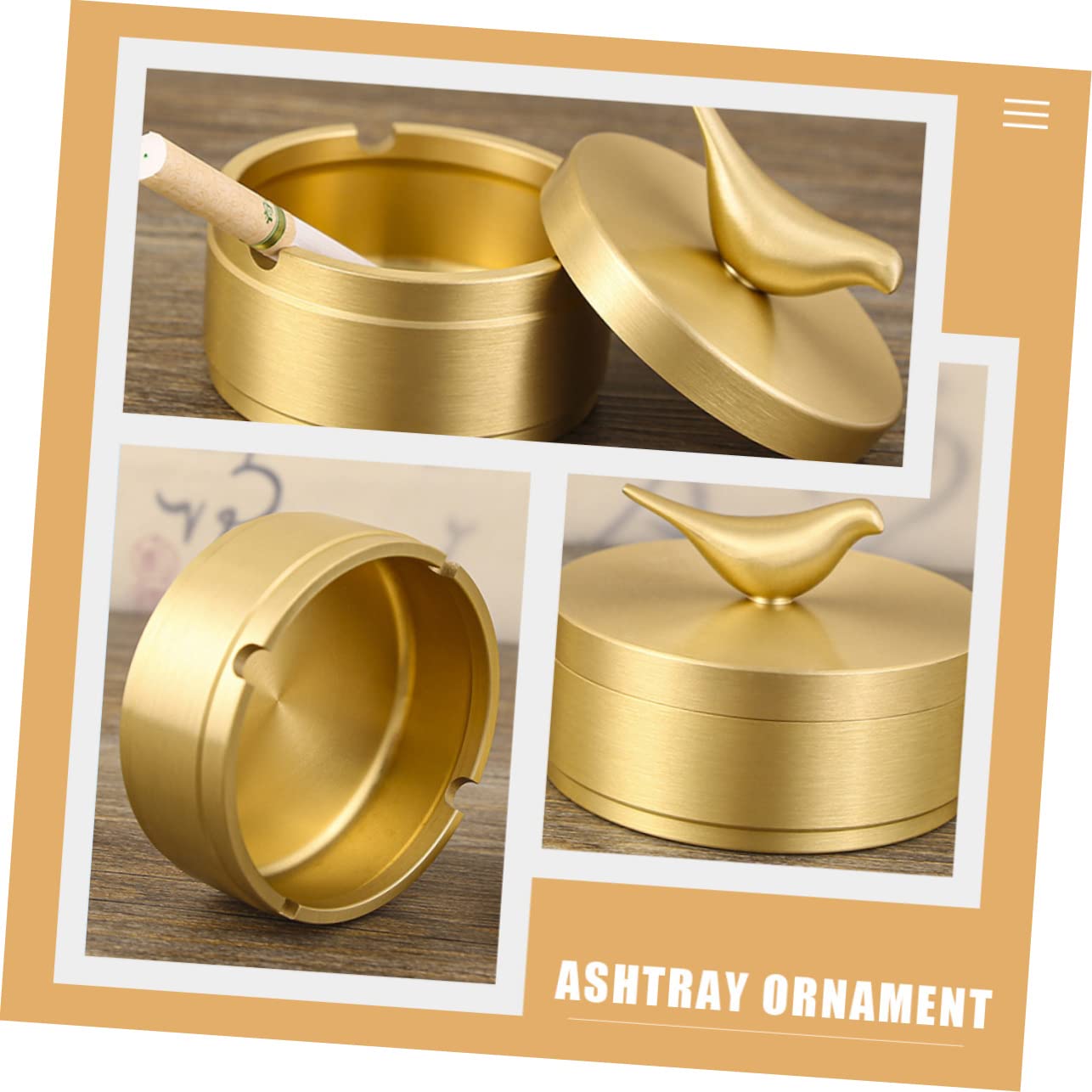 Scatola portaoggetti in ottone for uso domestico con coperchio: elegante confezione regalo for l'organizzazione domestica