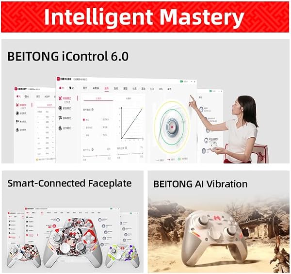BEITONG KP40D Elite Controller, Dual-Stage Vibration Trigger, TMR Stick - 2