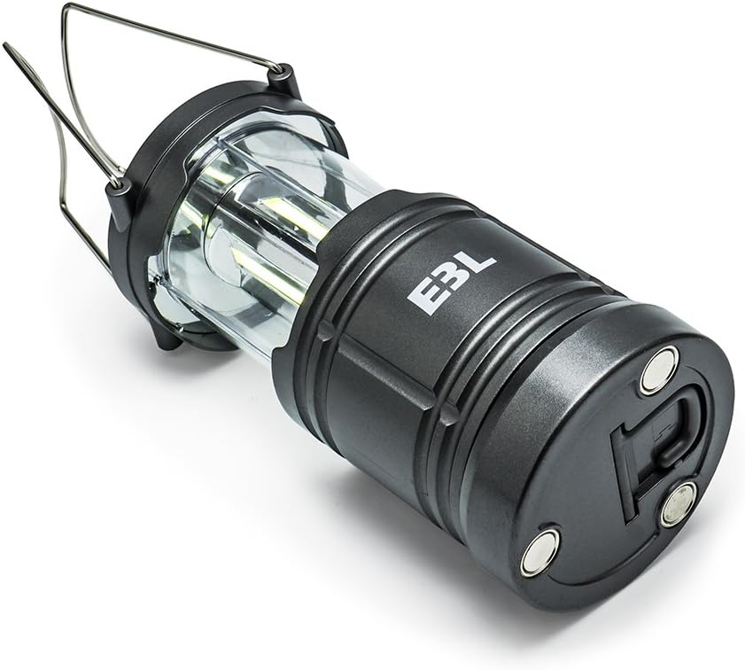 E3L LED Camping Lantern COB Light with Magnetic Base and Hanging Hook Portable Outdoor Gear for Emergency, Tent Light, Backpacking