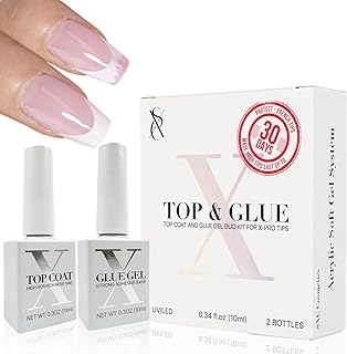 SXC Cosmetics X-Pro Tips Top Coat & Glue Gel ...