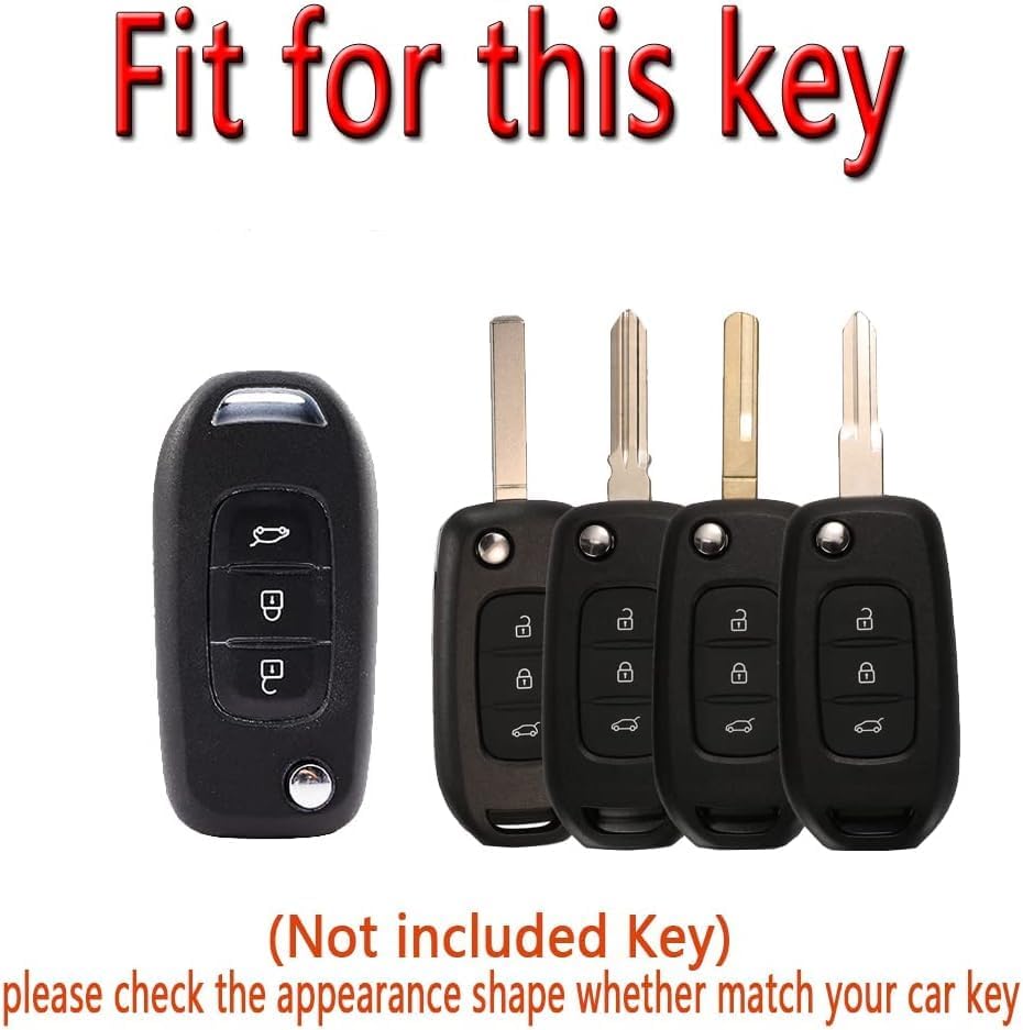 Miniatura 2 de Funda para llavero Renault Kadjar Koleos Sandero Stepway Funda para llave de llave Accesorios Protector 3 botones