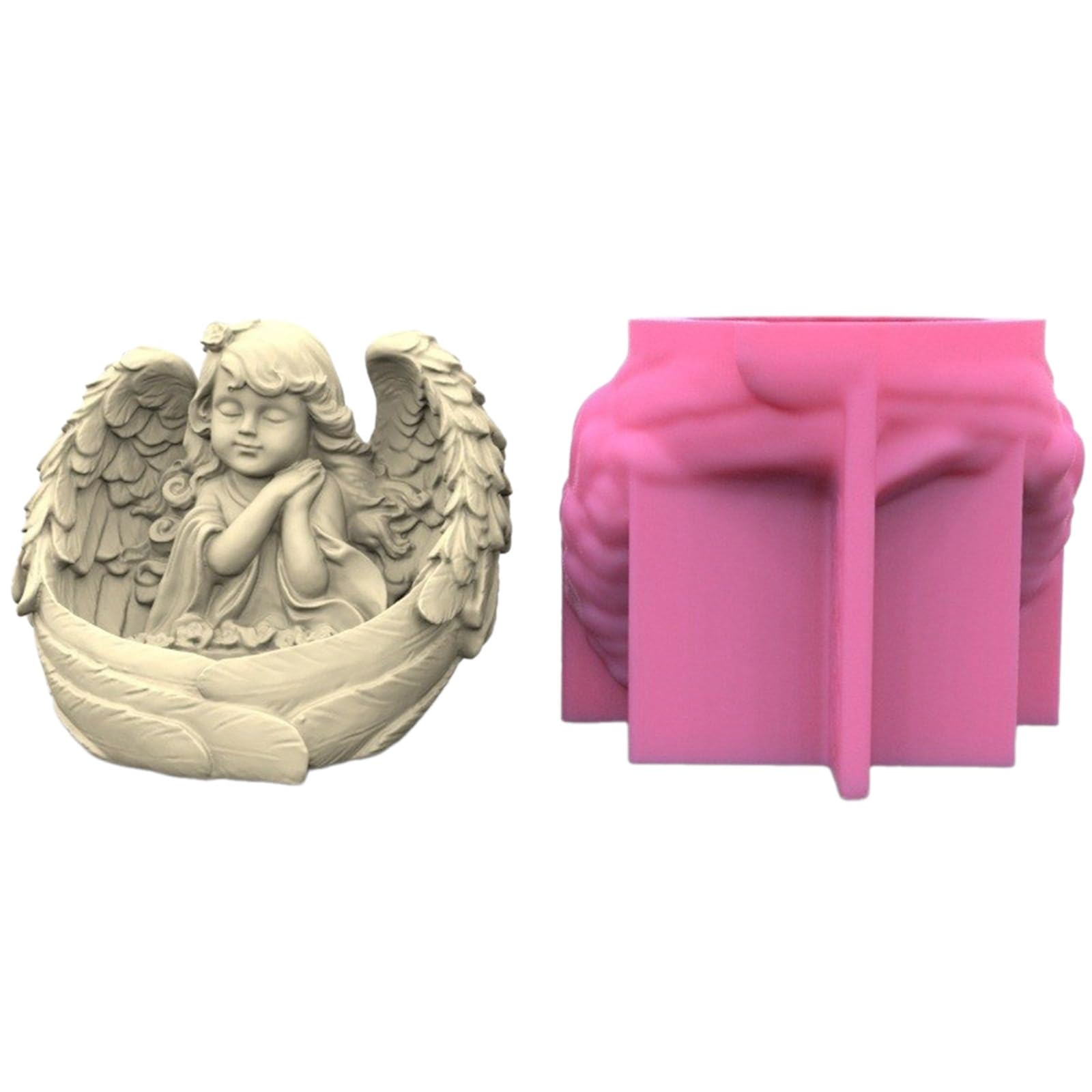 Moule silicone ange pour rangement de bijoux fait main à la maison