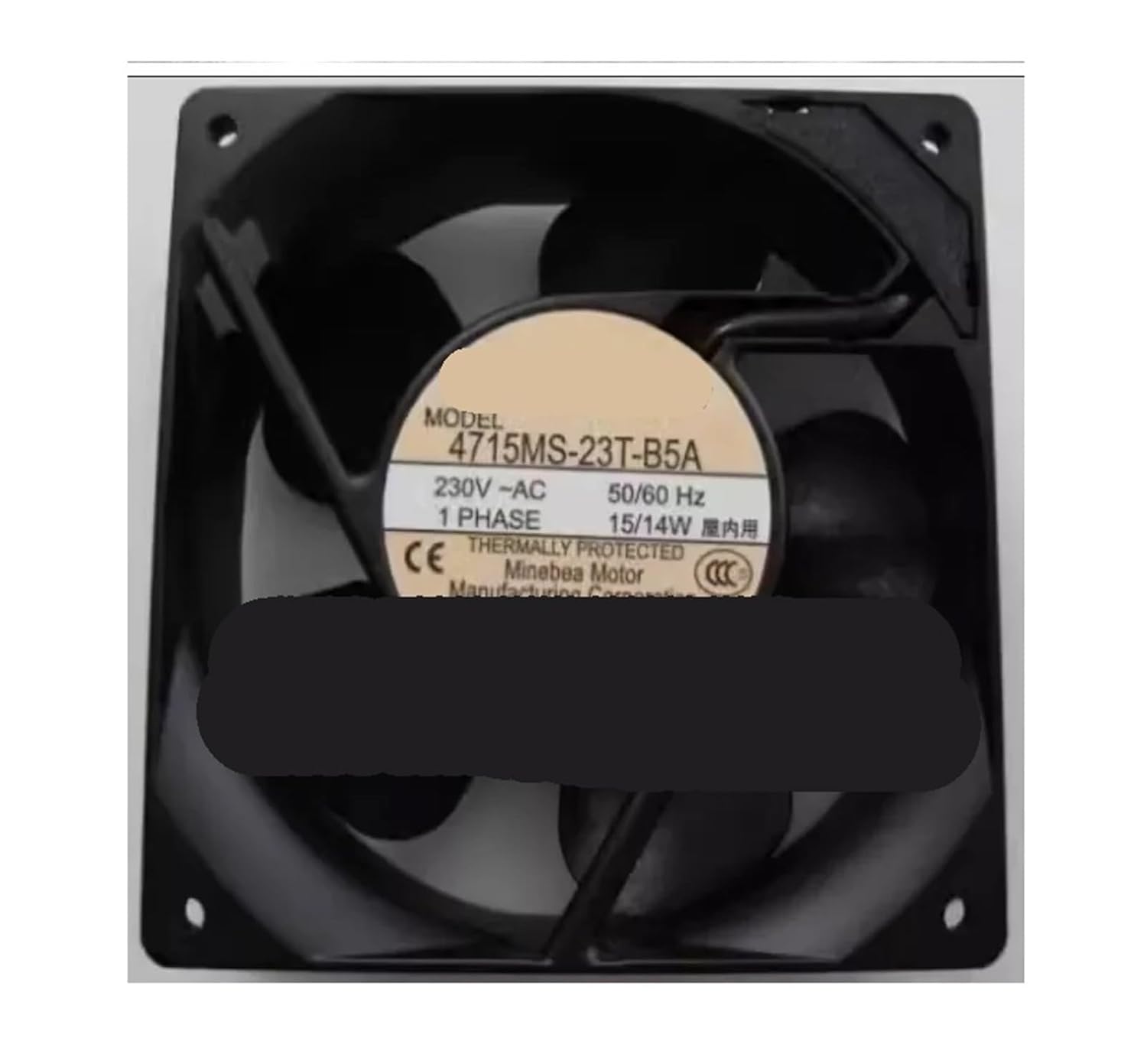 ファン 4715MS-23T-B50 4715MS-23T-B5A 230V 15/14W 12cm(4715MS-23T-B5A)