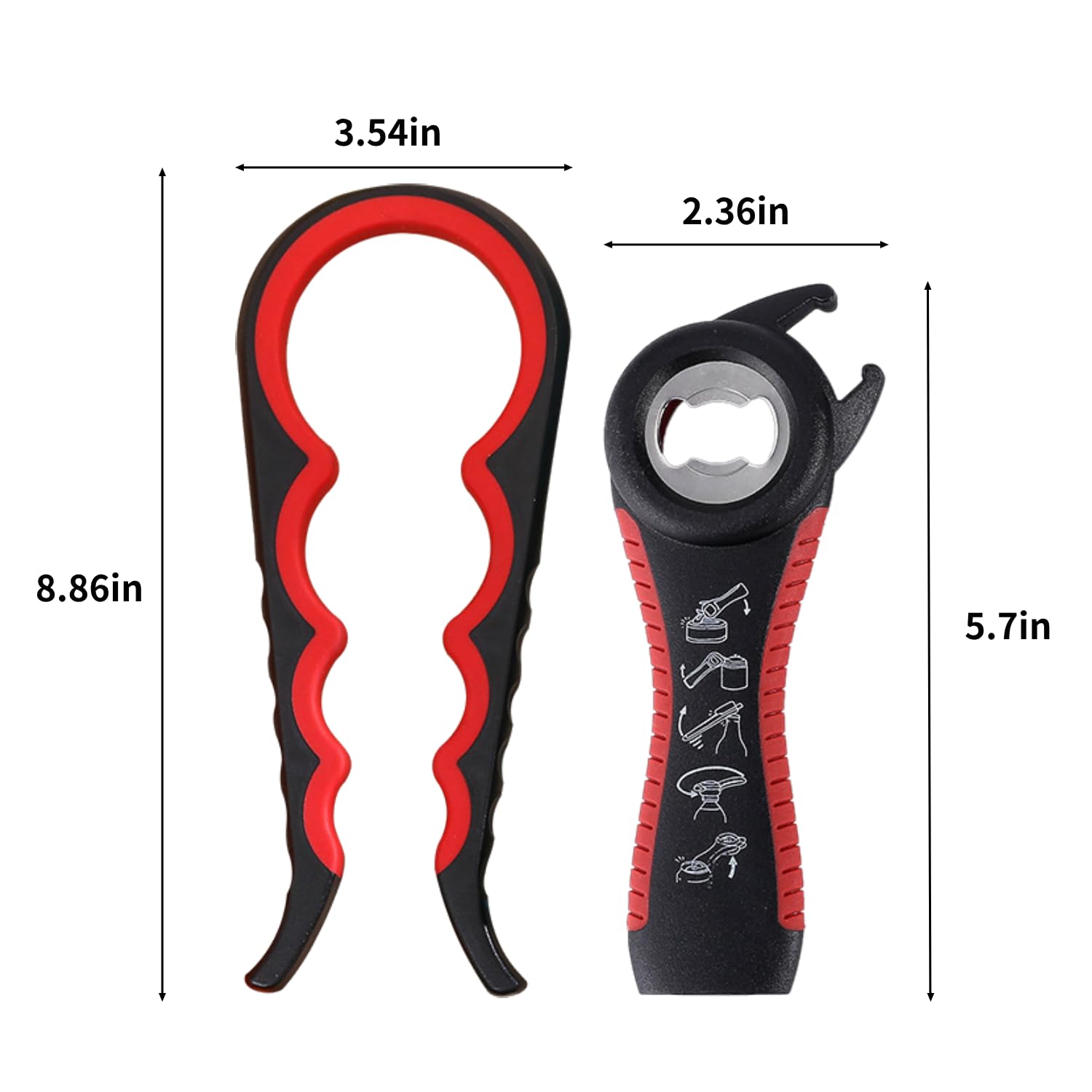 Maocufan Multifunctional Jar Opener for Seniors, Arthritis Sufferers & Children