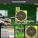 KTAB 20 Sheets 12x12'' Splatter Targets & Rifle Scope Turret Stickers, High Visibility Reactive Shooting Targets for Range, Weatherproof Precision Turret Labels for Long-Range Hunting