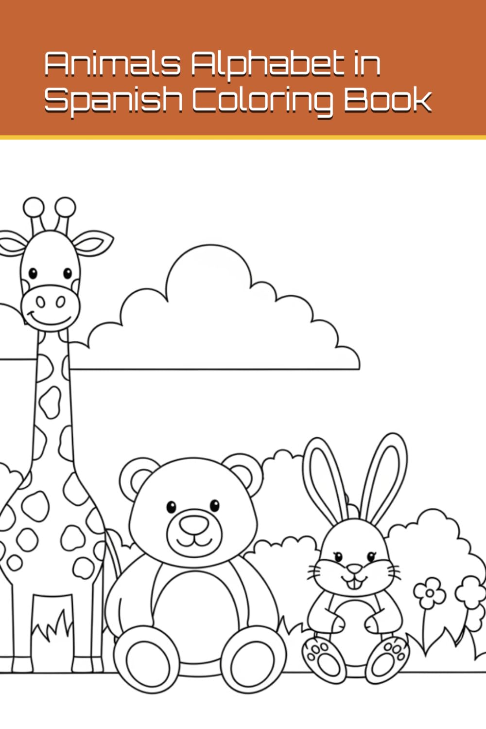Animals Alphabet in Spanish Coloring Book: Coloring book