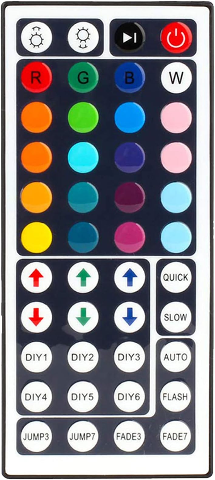 44 Keys RGB LED Light Strip Remote Controller Wireless Led Light Remote Replacement for SMD 5050 2835 3528 Led Strip Lights