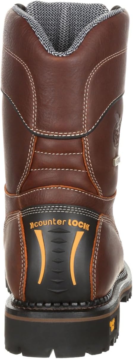 Georgia Boot Men's AMP LT Logger Composite Toe Low Heel Waterproof Work Boots