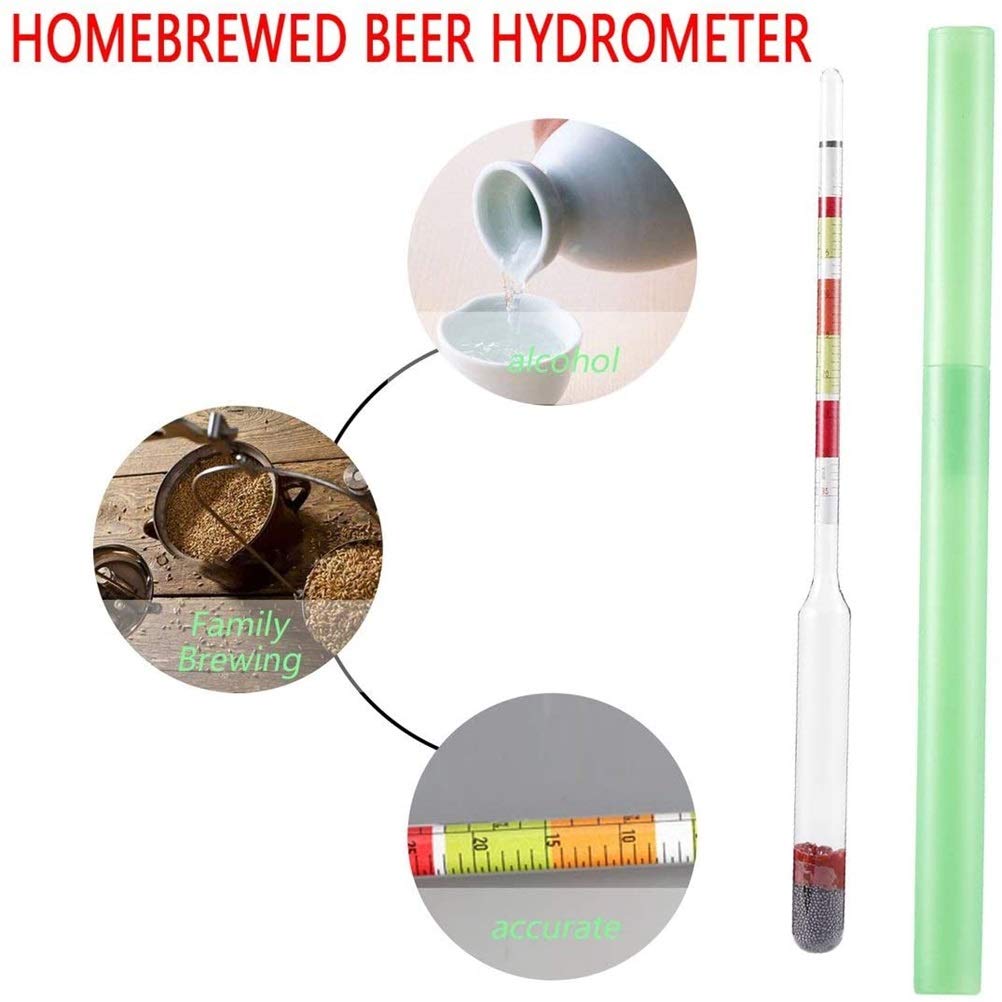 GLOGLOW 3 in 1 Triple Scale Hydrometer, Densimeter