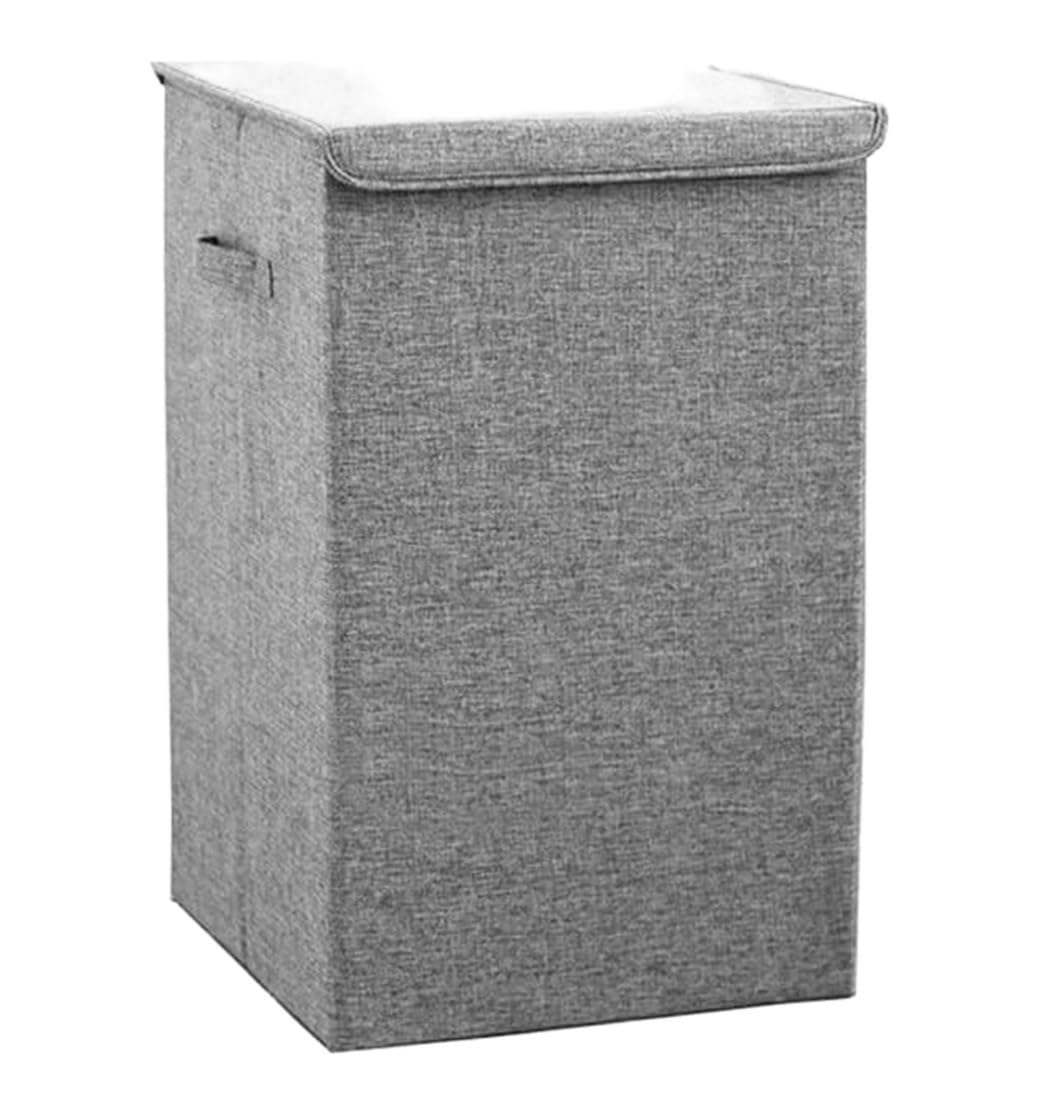 Storage Clothes Waterproof Laundry Basket Dirty Clothes Hamper Foldable With Lid Sundries Storage Organizer Nursery(A)