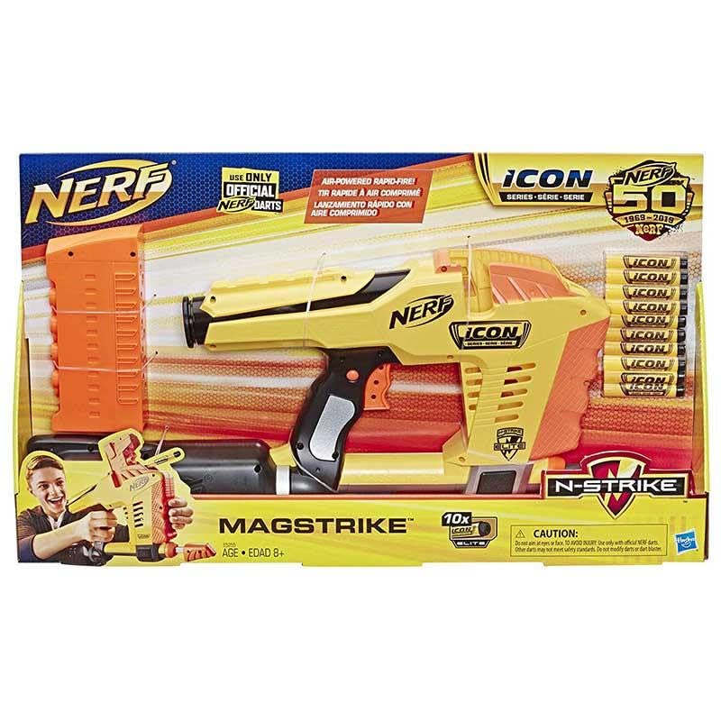 SMALL CLAP Nerf* Magstrike N-Strike Air-Powered Toy Blaster, 10 Darts, 50th Anniversary Icon Series, for Kids, Teens, Adults Age 10+ Years (B0D46XT748) Amazon Price History, Amazon Price Tracker