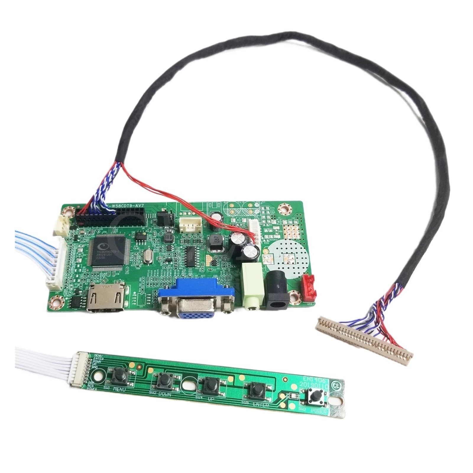 Scheda Controller Scheda Driver LED LQ150X1LW94 G150XVN01.0 Kit Driver EDP 1024 * 768 | Kit driver EDP for display industriale VGA HDM DF14H-30P-1.25H a 30 pin(HDMI VGA-G150XVN01.0)