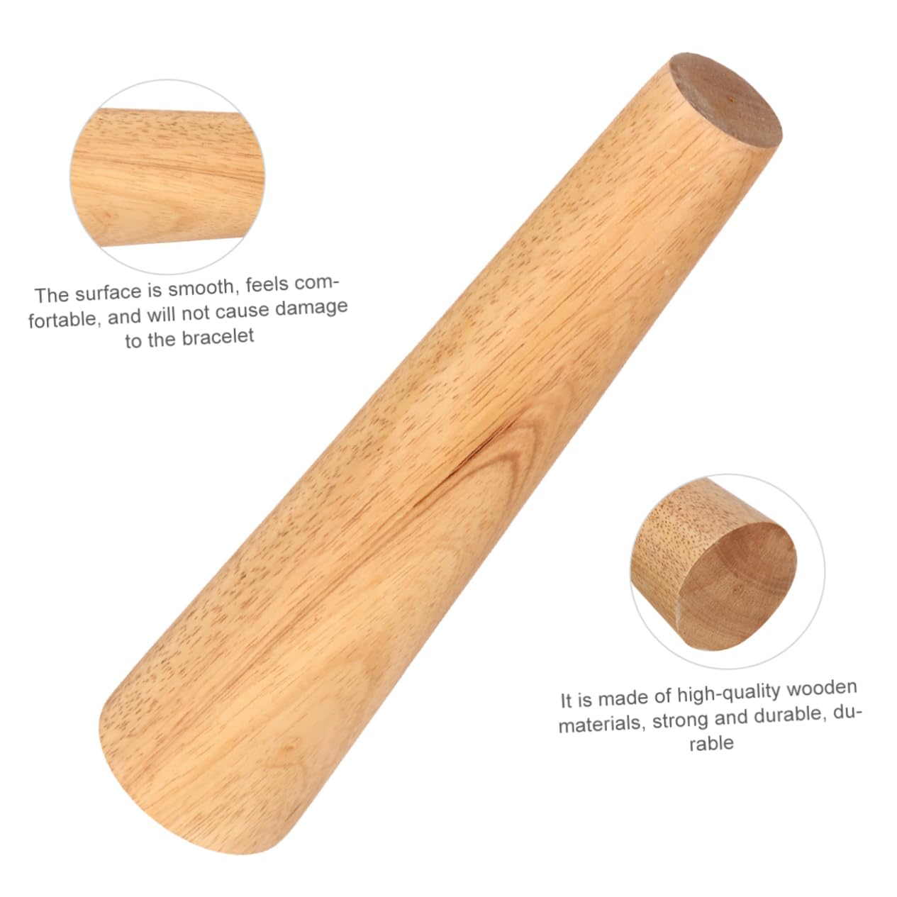 ARTIBETTER Bracelet Tool Bracelet Mandrel Sizer Jewelry Round Bracelet Shaper for Bangle Sizer Gauge Making Bracelets Bracelet Mandrel Oval Bangle Mandrel Wood