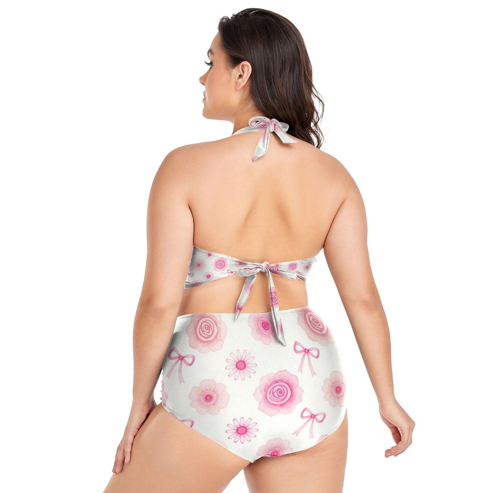 FRODOTGV Curvy damskie dwuczęściowe zestawy kąpielowe L-4XL
