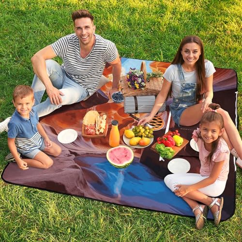 Couverture de plage imperméable et pliable motif canyon pour camping - 8