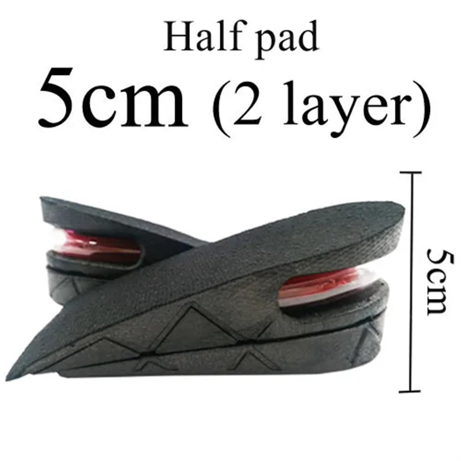 Alzas para el calzado Plantilla for aumento de altura Invisible, 3-9cm, cojín, corte ajustable, inserto talón, soporte más alto(Height 7cm)