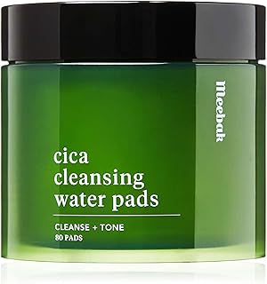 Meebak Makeup Wipes Remover Pads - For Sensitive Skin, Cica Korean Facial Wipes for Eye, Face, Pores, Exfoliating