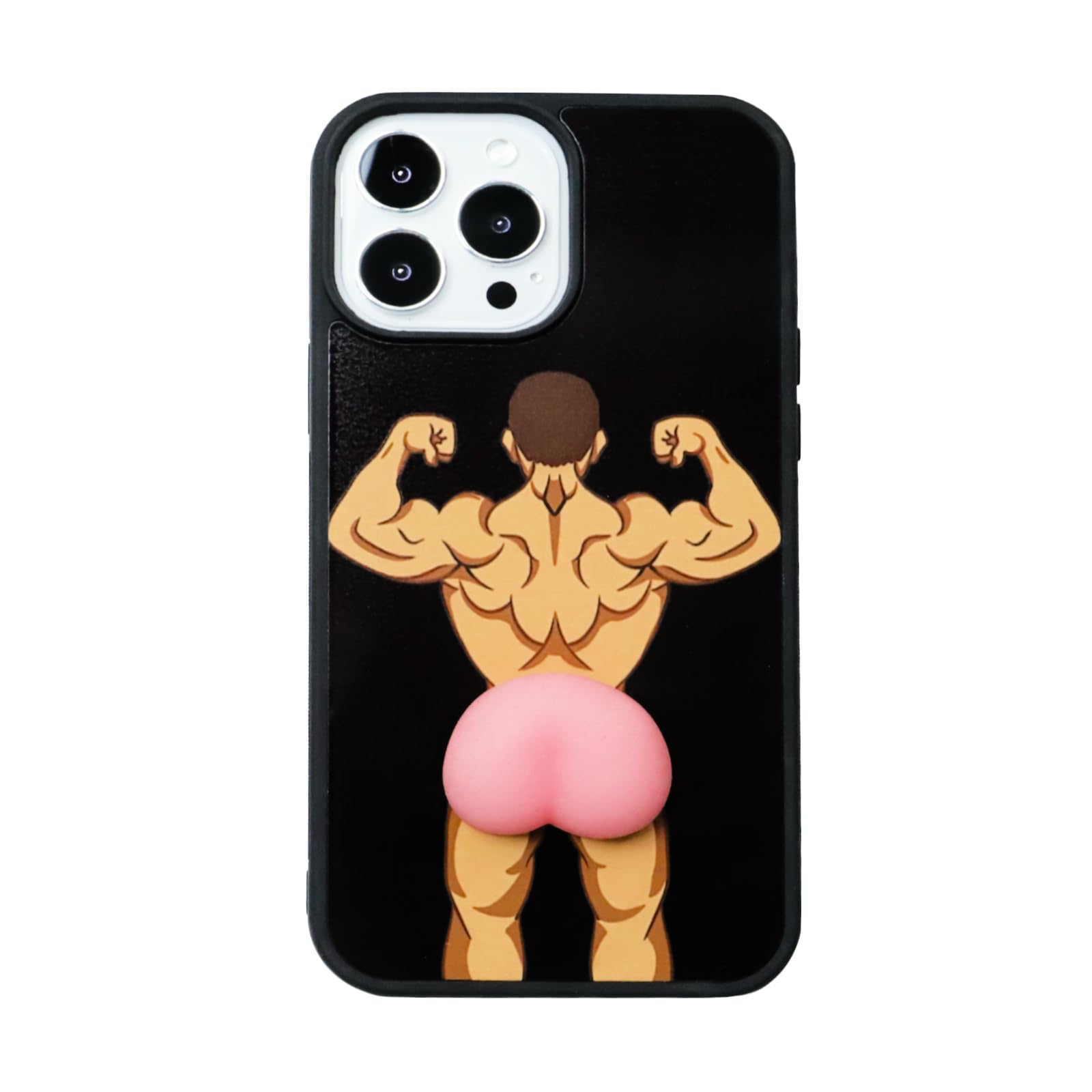 TRADAY Funny Ugly Phone Case for iPhone 13 Pro Max - Ridiculous Weird Ugliest Case - Crazy Peach