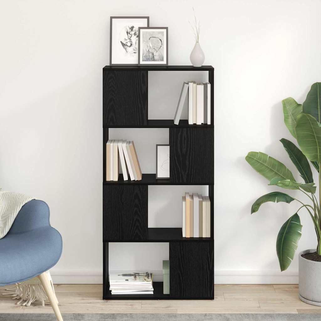 Buffet TV noir en bois avec table TV suspendue pour salon contemporain