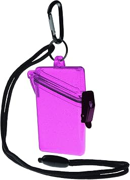 Witz Glitter Box See-It-Safe 3.7in x 2.5in Waterproof ID/Badge Holder