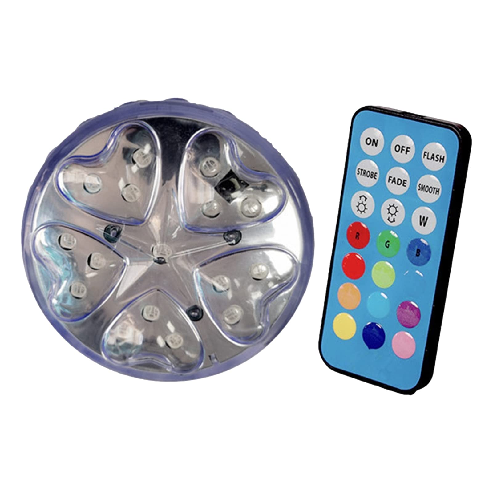 5 Pcs Led Pool Lights - Ip68 Waterproof Swimming Pool Light - Battery Operated Water Landscape Lights for Hot Spring, Garden Lawn, Swimming-image-14