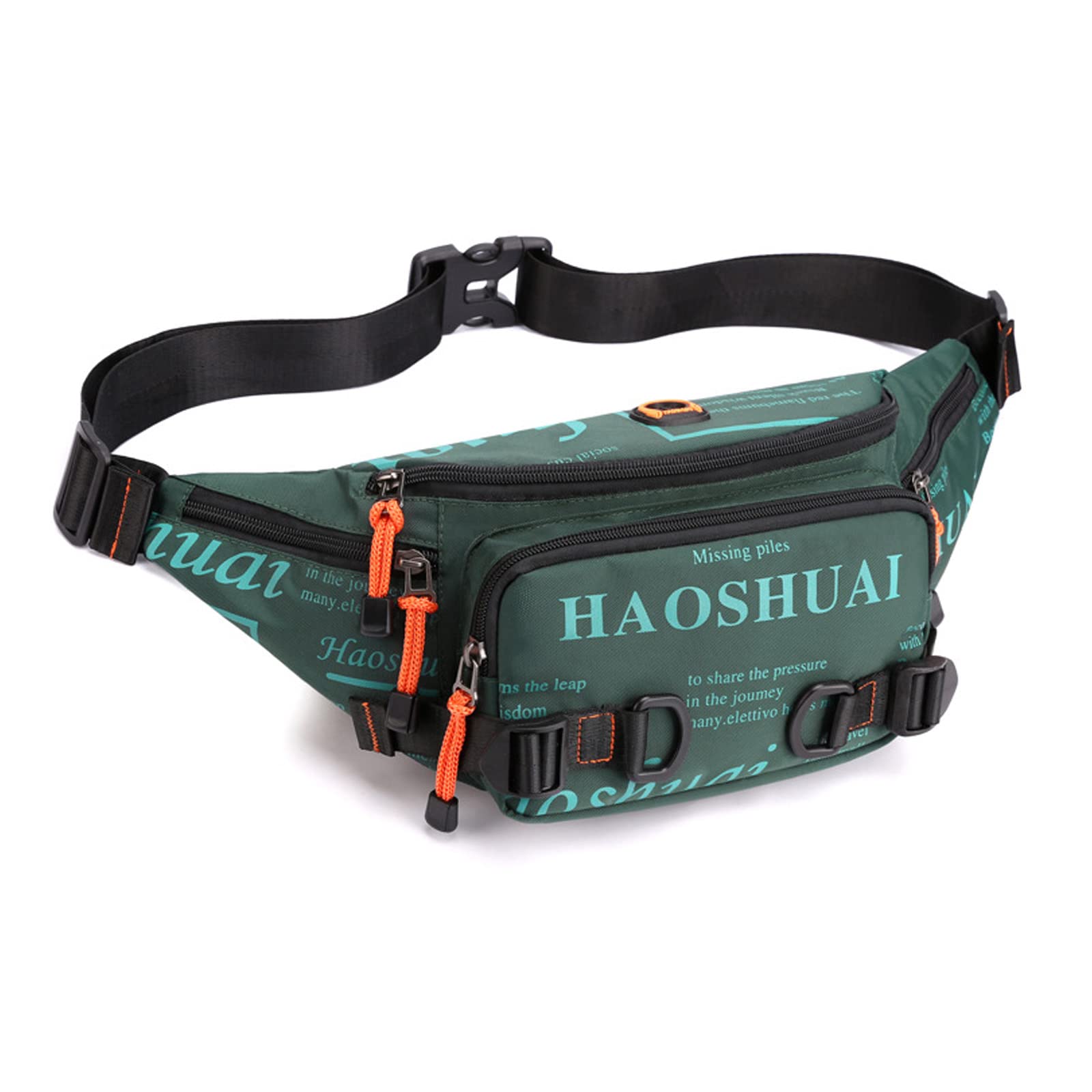 FANDARE Moda Deportivo Riñonera Bolsa Bandolera Mochila Cruzada Hombre Bolso de Cintura Bolso Cruzado Hombre Mujer Bolsa de Pecho Crossbody Sling Bag para Viajes Ciclismo Senderismo