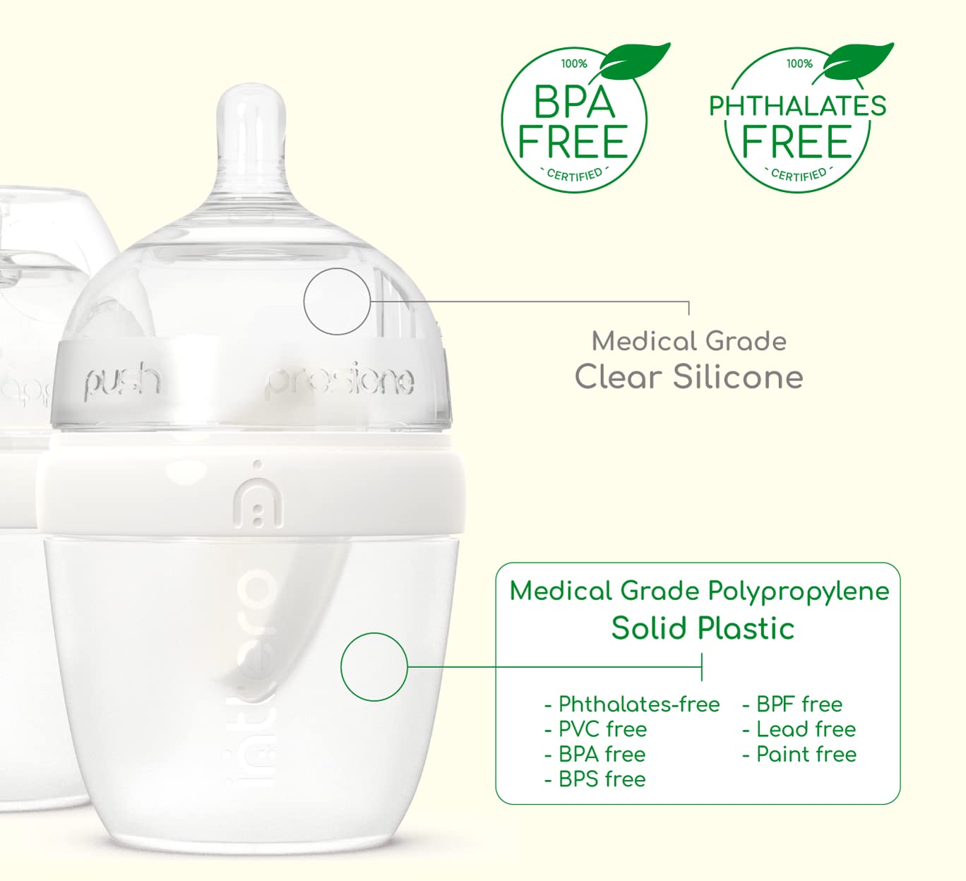 Breast Feeding Mimic Baby Bottle BM6/07 Inttero, 48 OFF