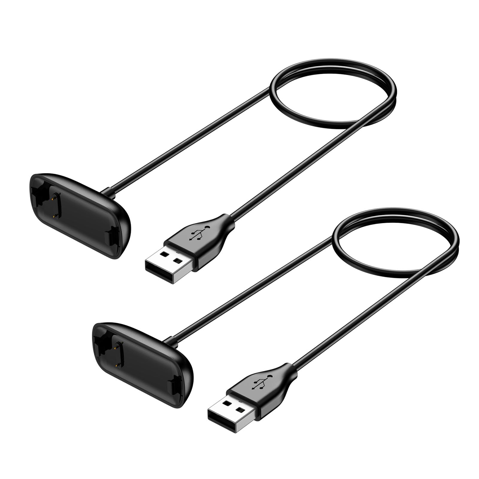 Oumida2 Pack Charger for Fitbit Inspire 3 Replacement USB Charging Cable 1.6ft Durable Portable Charging Dock Cord for Fitbit Inspire 3 Accessories (50CM)