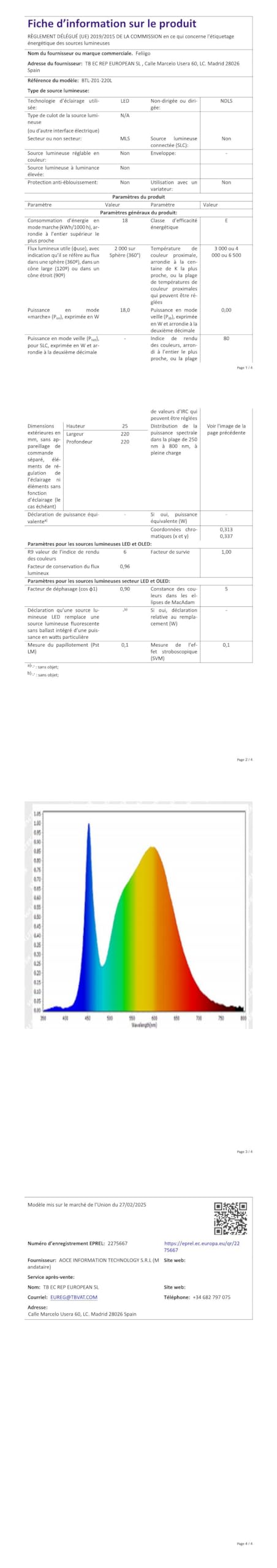 Wholede 24W 3240LM Plafonnier LED Dimmable Avec Télécommande - Luminaire Carré Ultra Fin 29cm Pour Chambre, Salon, Cuisine Et Salle De Bain