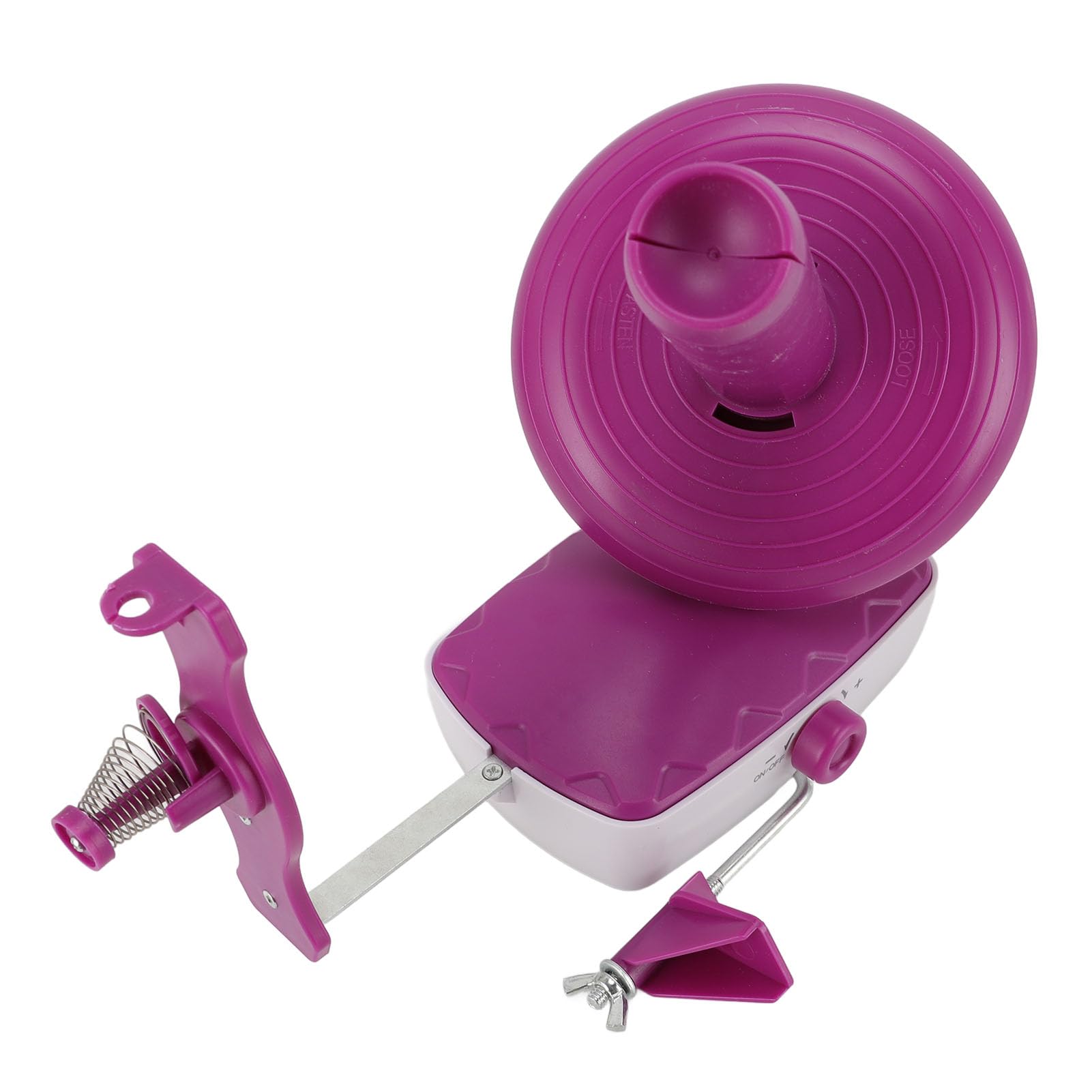 Electric Yarn Winder Premium ABS Craft Large Yarn Cake Spinner Knitting Crocheting (19 * 18 * 16cm)