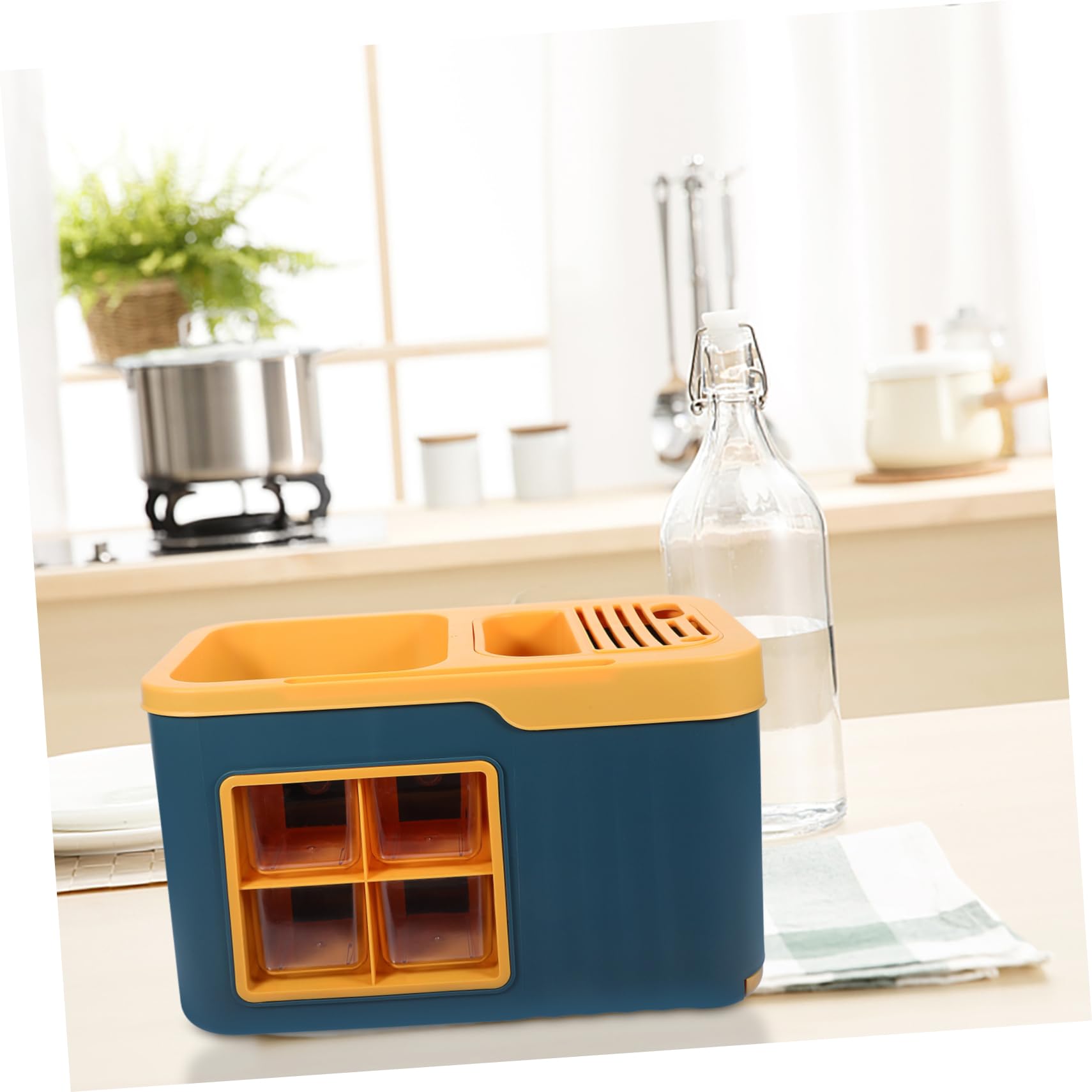 Alipis Scatola Multifunzionale Per Condimenti Porta Spezie Contenitore Per Aromi Supporto Organizzatore Per Cucina Per Conservare e Zucchero