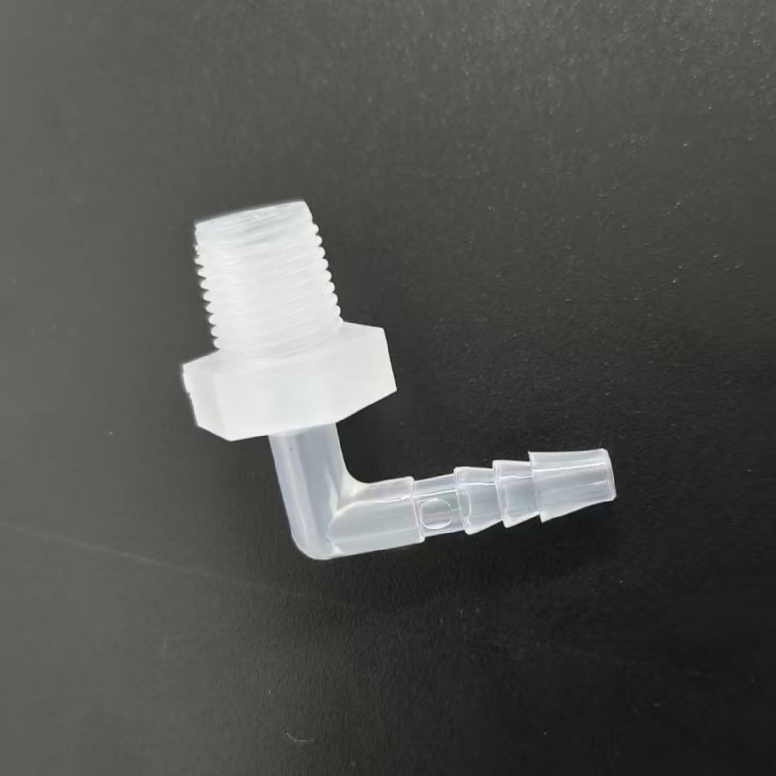 Adaptador de rosca macho/hembra de 1/8 G, 50 conectores de tubo de polipropileno duraderos para transferencia de líquido y combustible