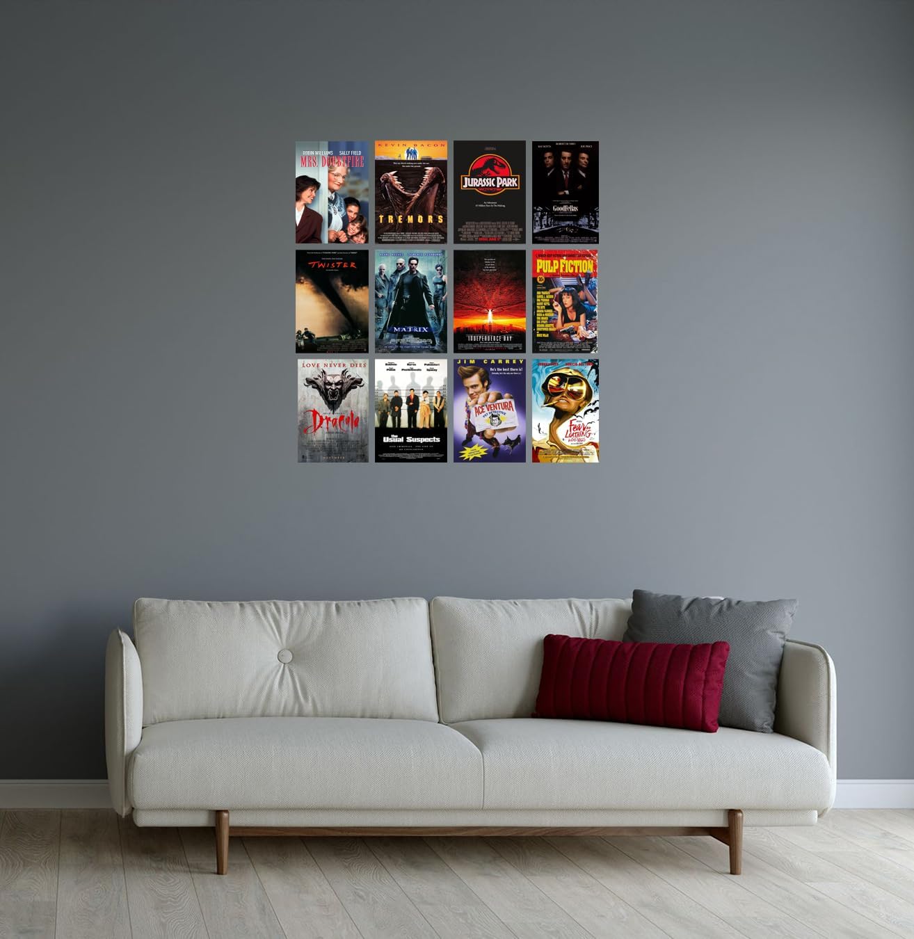 ArtDirect GalleryPack Wall Art – 12 Unframed 8x12 Movie Poster Prints 1990s Variety Pack, Collectible Décor for Home or Office