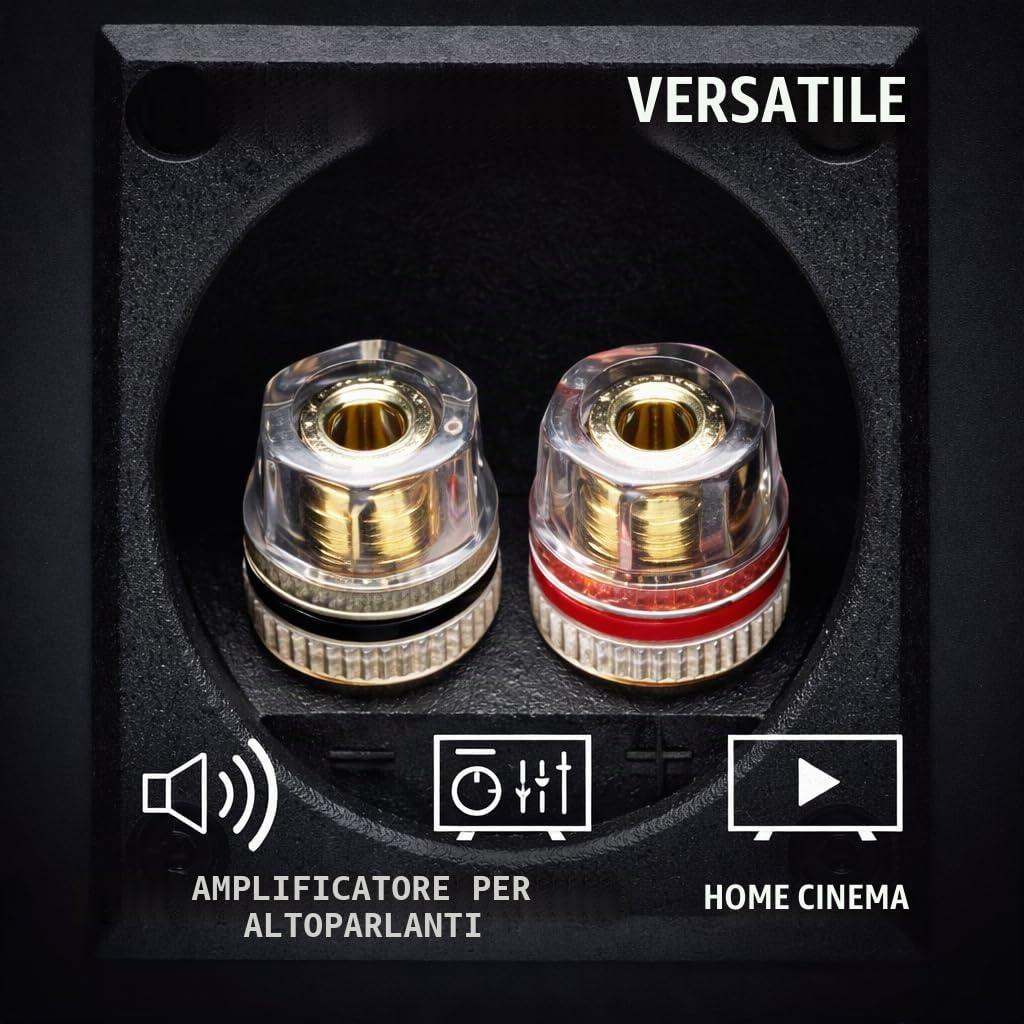 DCSk BLca - 2 x 2.5 mm² - 50m -Cavo per altoparlanti - HiFi Cavo per Altoparlanti e Casse Audio per Auto, CCA Rame, Trasparente