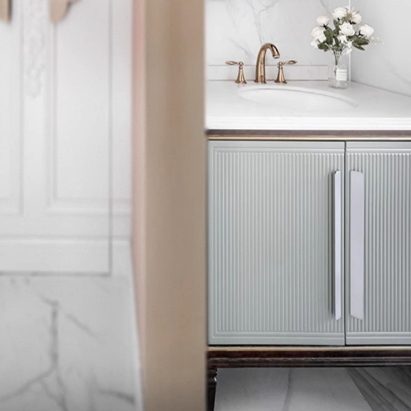 Maniglie Per Ante A Scomparsa In Argento – 2 Pezzi In Lega Di Alluminio 800 Mm Per Cucina, Bagno E Armadi