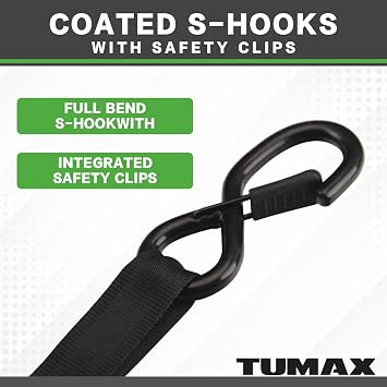 Retractable Ratchet Tie Down Straps(4PK) with S-Hooks, 1500lb Break Strength,1in x 10ft, Heavy Duty Auto Self Retracting Tie Down Straps for Truck, Motorcyles+ 2PK Camouflage Cambuckle Tie Down