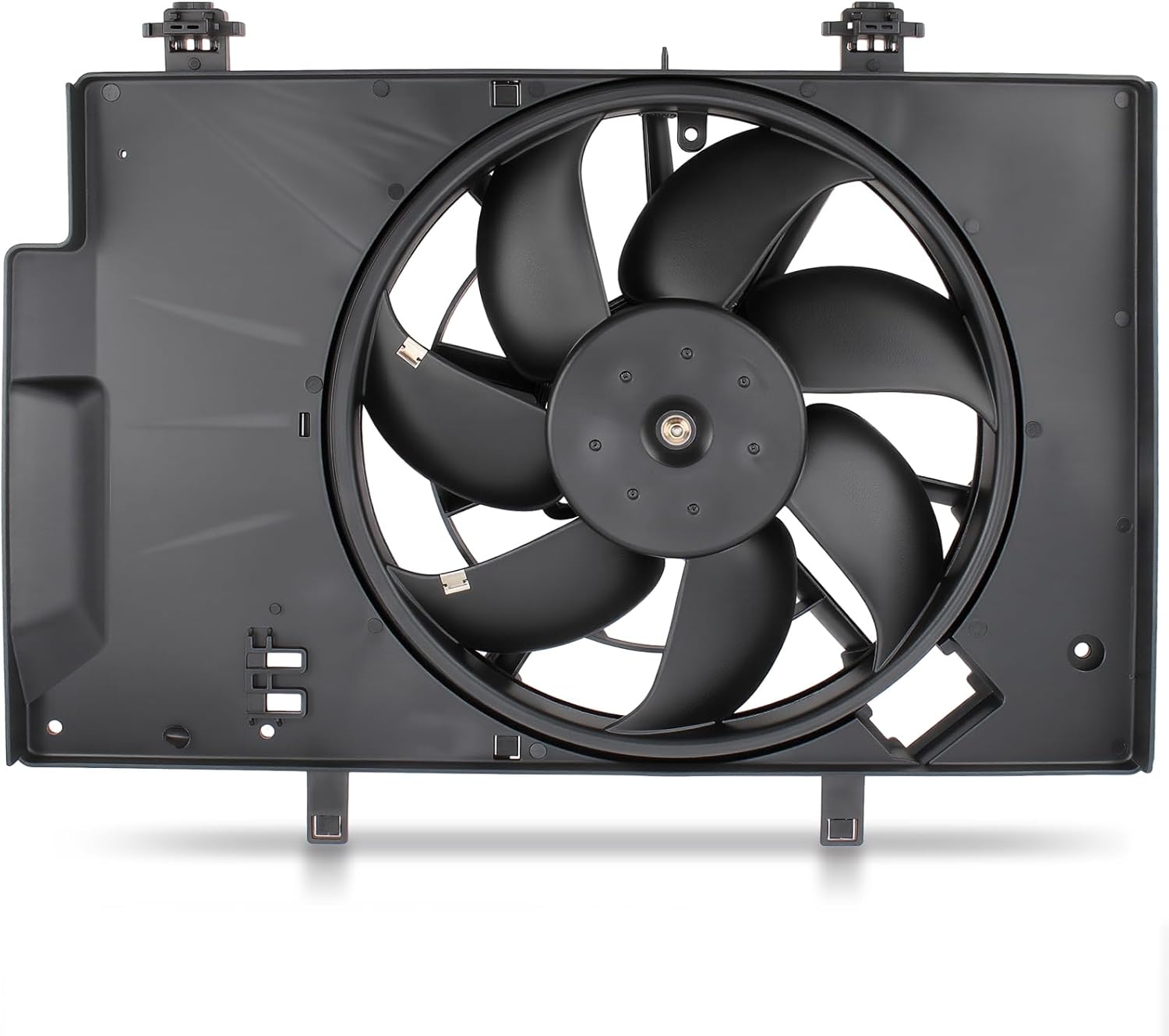 AUTOKAY Radiator AC Condenser Cooling Fan for Ford Fiesta 2011-2018 Radiator Cooling Fan Assembly Replace for 621-503 BE8Z8C607A