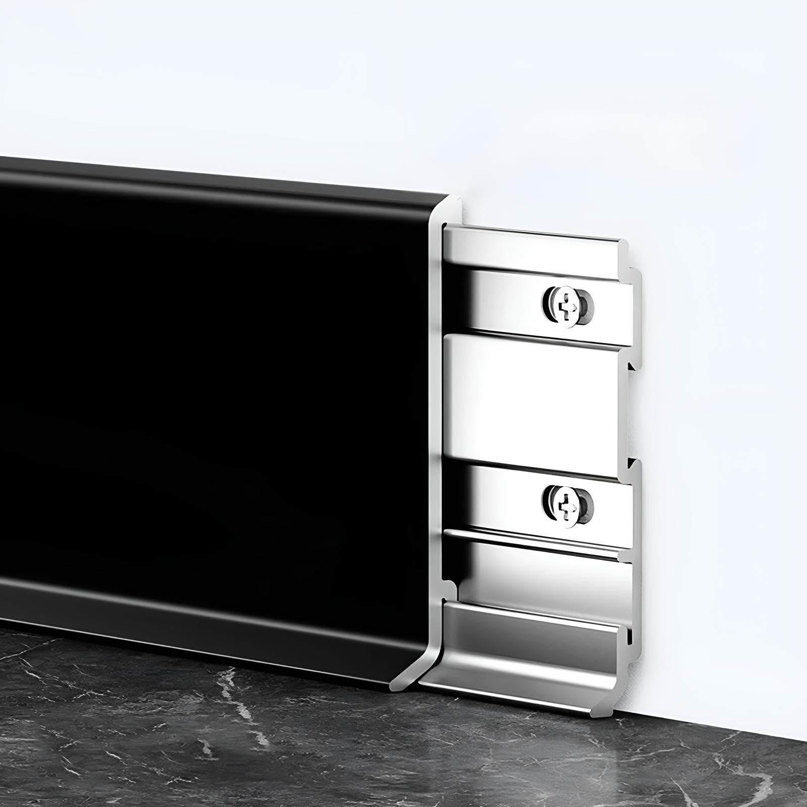 Aluminiowa listwa wykończeniowa do podłóg laminowanych i koralików, łatwa w instalacji, do czyszczenia wykończenia w salonach, kuchniach i korytarzach