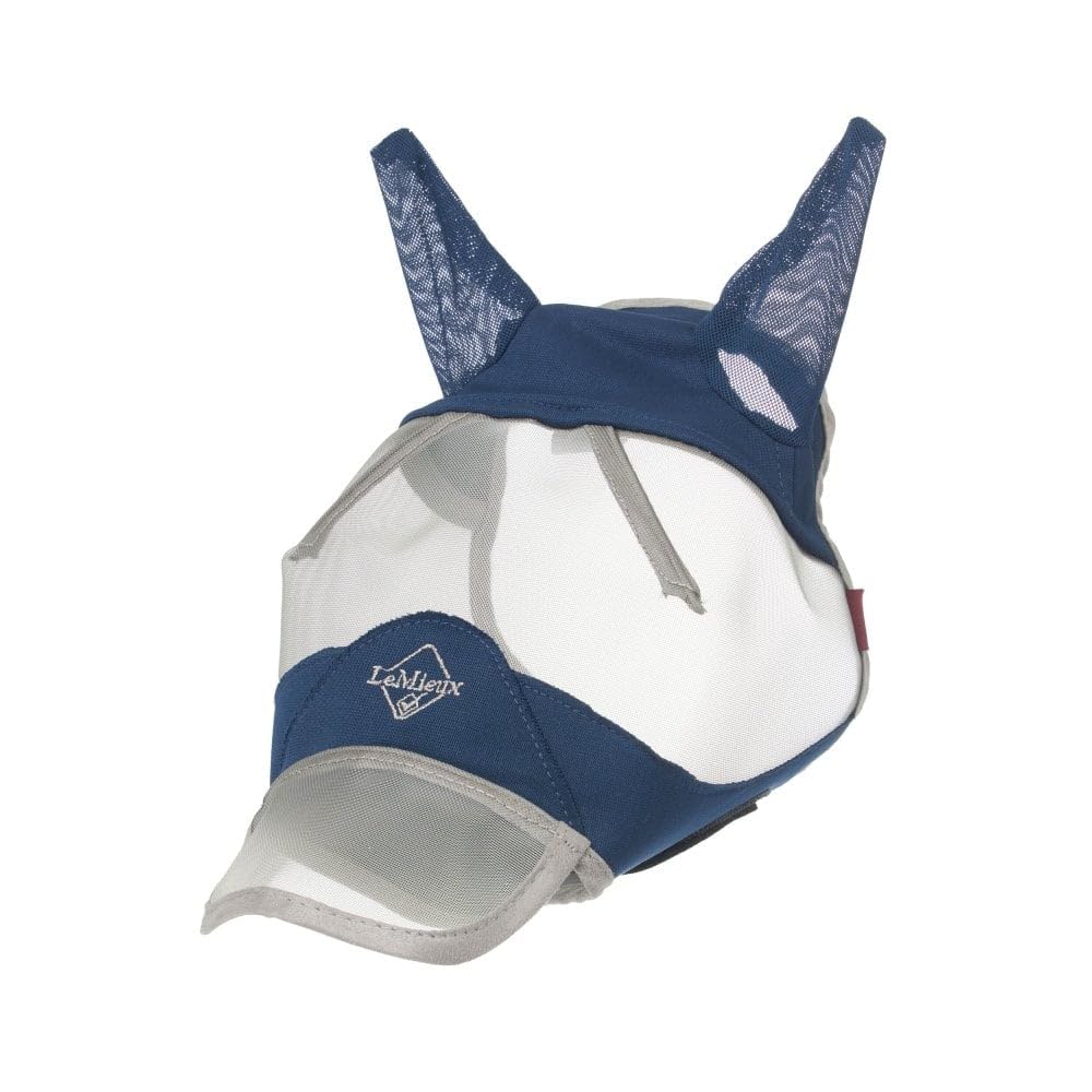 LeMieux Hobby Horse Fly Mask - Navy - Minature Replica - Suitable for Ages 3+