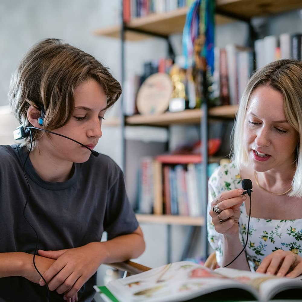 forbrain auditory feedback headphones with bone conduction tool to enhance speech language and attention used by children and adults with autism