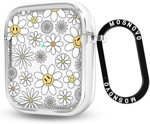 Miniatura 40 de MOSNOVO Funda protectora transparente para AirPods Pro 3, con anillo de metal duro de lujo de doble capa a prueba de golpes, diseñado para AirPods