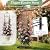 100% Metal 6.1 Ft Garden Obelisk Trellis for Climbing Plants, Rustproof Coated Floral Scrollwork Plant Support with Bird Finial, for Tomato, Rose, Grape, Cucumber, Vines, Indoor/Outdoor Black