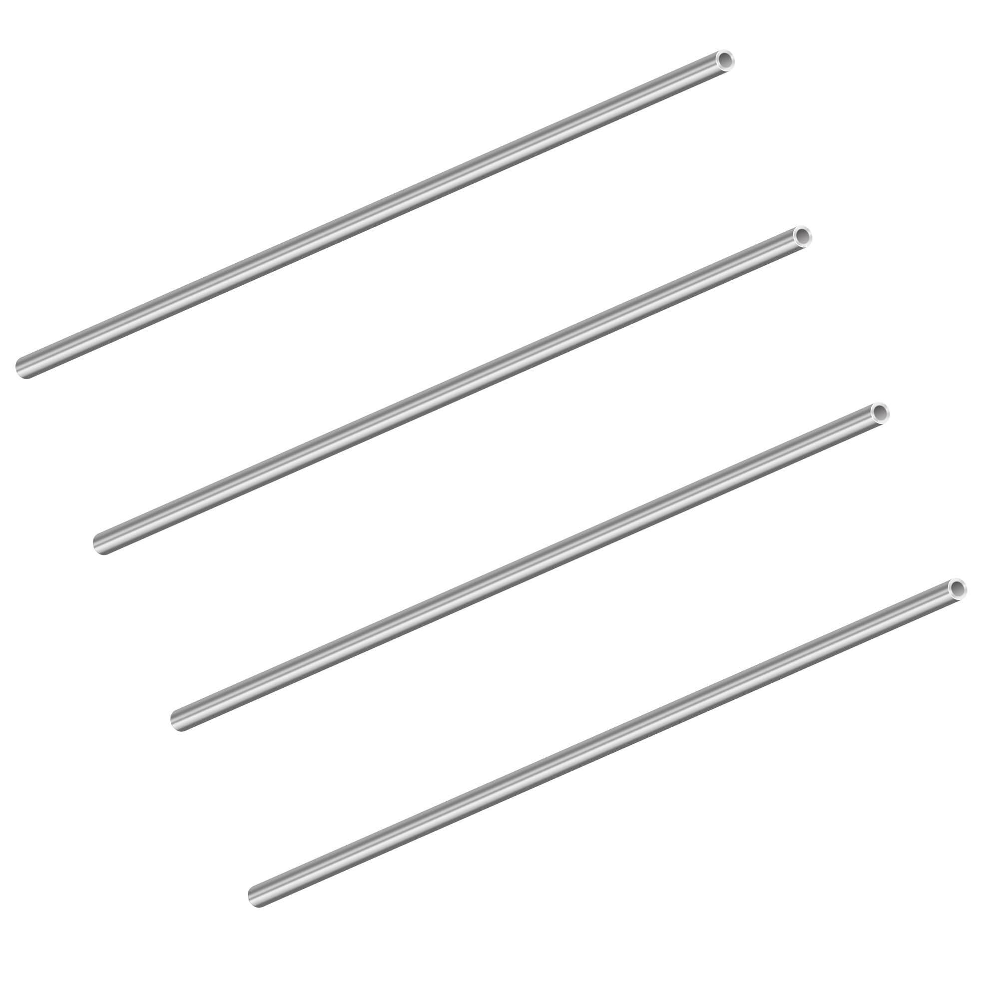 304 Stainless Steel Tube, 304 Stainless Tubes 2-13mm OD x 0.5-1mm Wall 200mm 4 Pack(3mm x 0.5mm x 200mm)