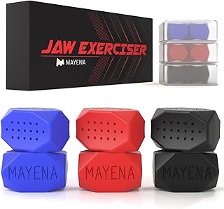 Jawline Exerciser for Men & Women | Silicone Jaw Exerciser Tablets | Powerful Jaw Trainer & Jawline Shaper for All Level Users| Slims, Tones& Defines the Face…