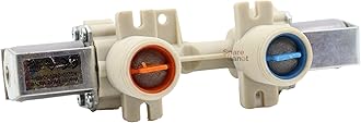 Spareplanet Inlet Valve Water Intake Valve Water Valve Compatible with Lg Fully Automatic Washing Machine 2 Way Hot and Cold Water Intake 220v (Match and Buy)