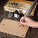 NOPOINO Vintage Quill Pen Ink Set,Feather Quill Pens with Wooden Calligraphy Pen, Including 7 Different Sizes of Nib, Calligraphy Pen Set Gift & Women and Man(Grey)