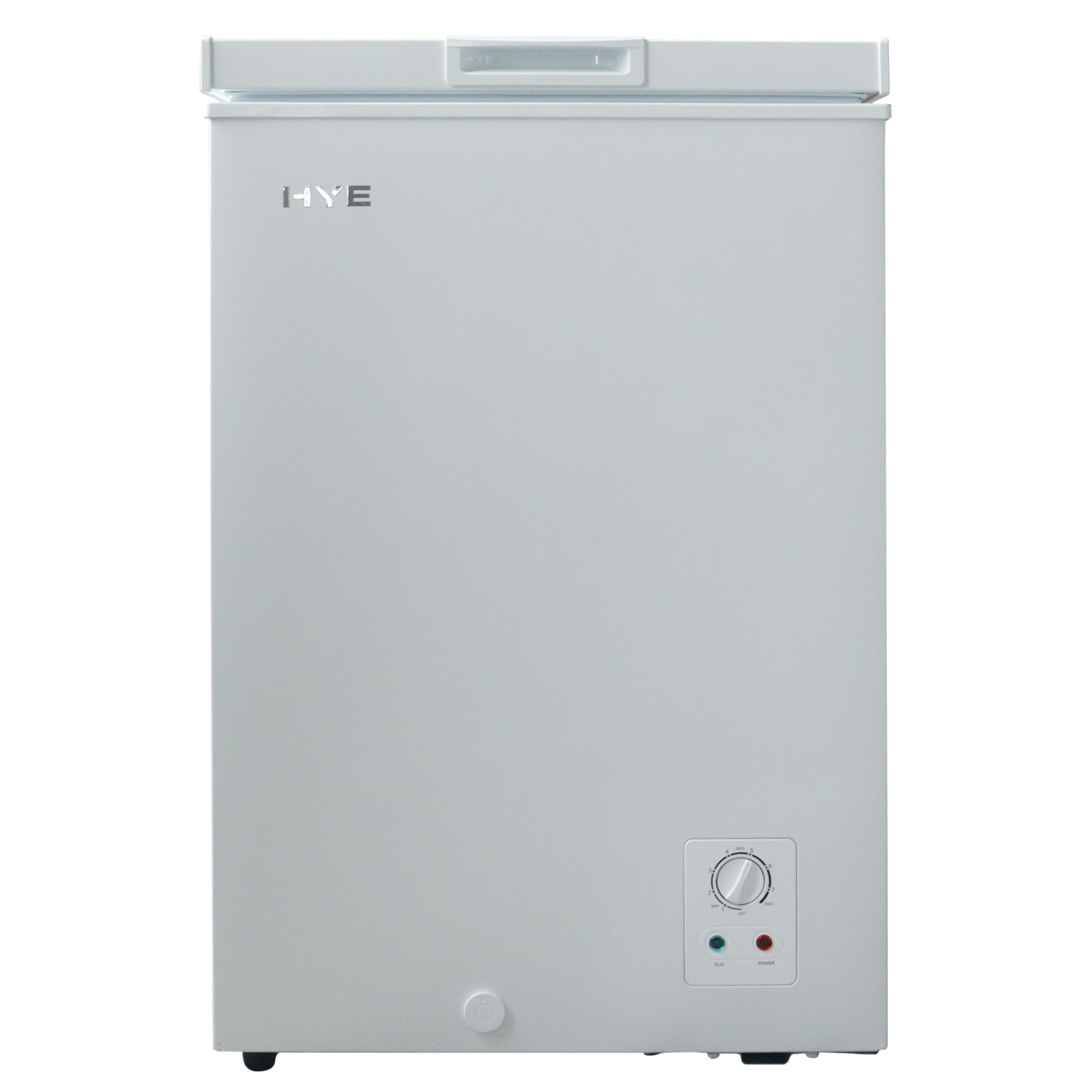 HYE Chest Freezer - 96L Freezer, Quiet 42 dB Operation, Mechanical Temperature Control, Freestanding Design, Black, Suitable For Garages & Outbuildings - RF01CF96B24 — view 14