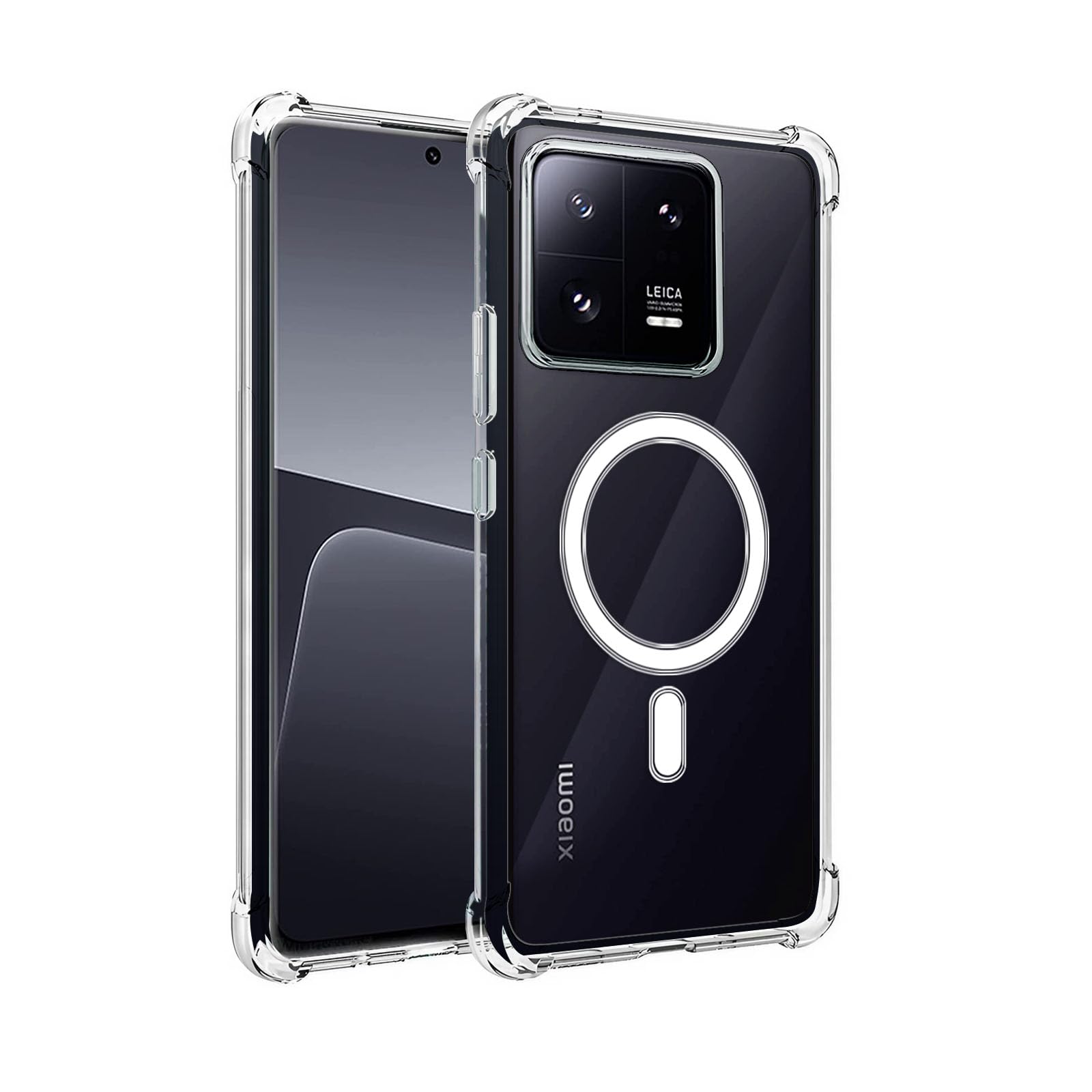 Plus Soft Transparent MagSafe Back Cover for Mi Xiaomi 13 Pro MagSafe Back Cover Compatible for MagSafe Scratch-Resistant Back Cover (Transparent) (B0CKF3WK8S) Amazon Price History, Amazon Price Tracker